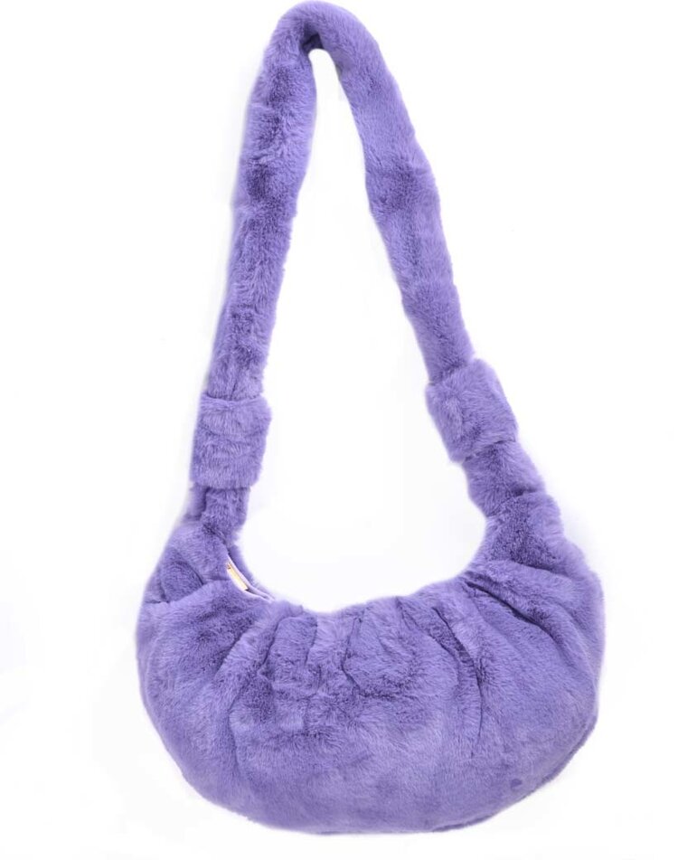 Schoudertas faux fur
