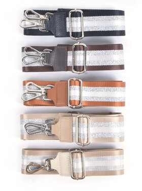 Shoulder strap LONDON Silver