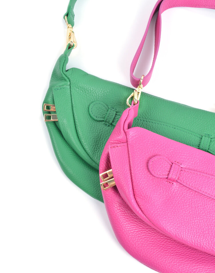 Lederen schoudertas of belt bag | 2-in-1 | 552498