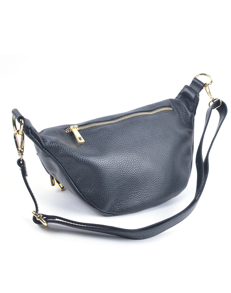 Lederen schoudertas of belt bag | 2-in-1 | 552498