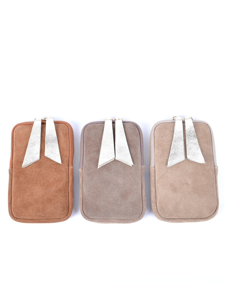 Kleine Wildleder-Schultertasche | Lang | 552631
