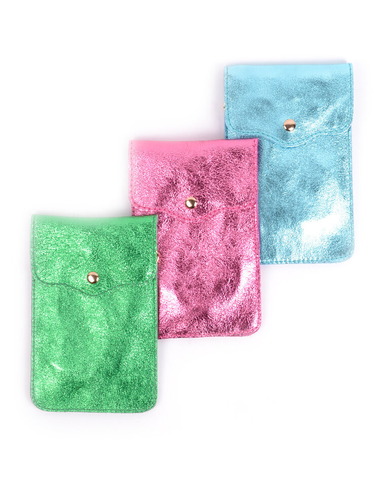 Leather shoulderbag | Long Metallic | 552582