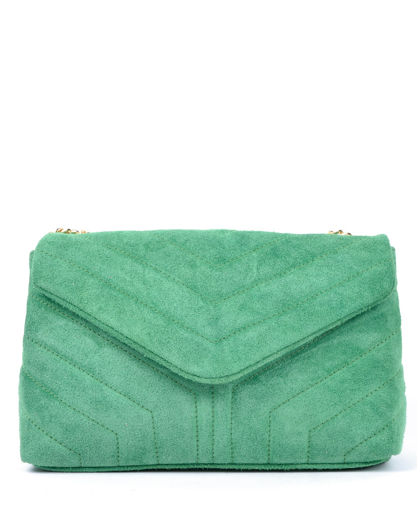 Suede schoudertas | Stiksel