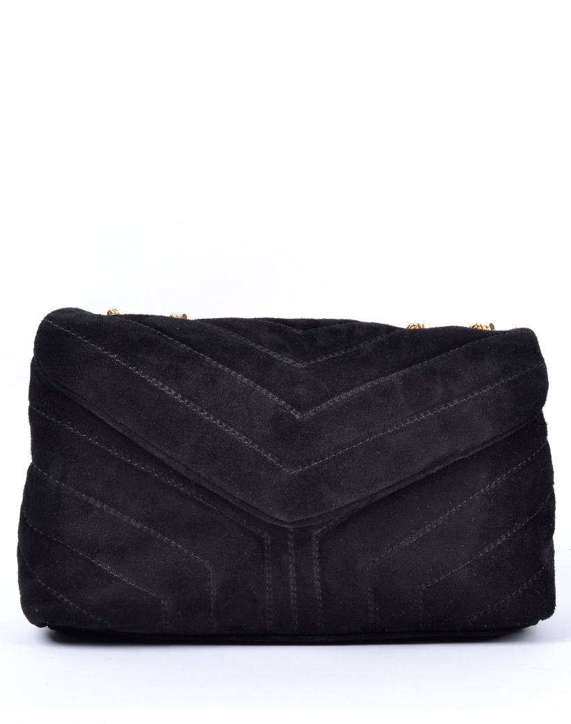 Suede schoudertas | Stiksel, foto 3 van 6