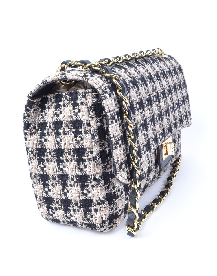 Leather shoulderbag fabric