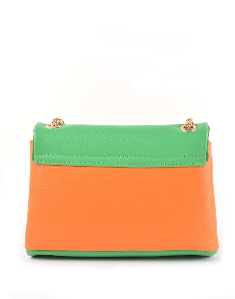 Leather shoulderbag  multi colour