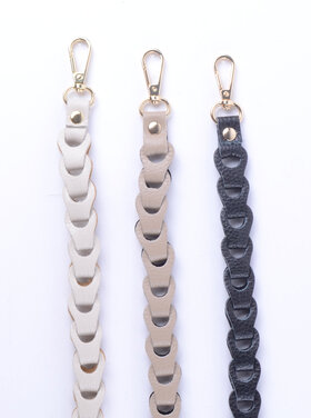 Bagstrap braided Uni Small -Leather