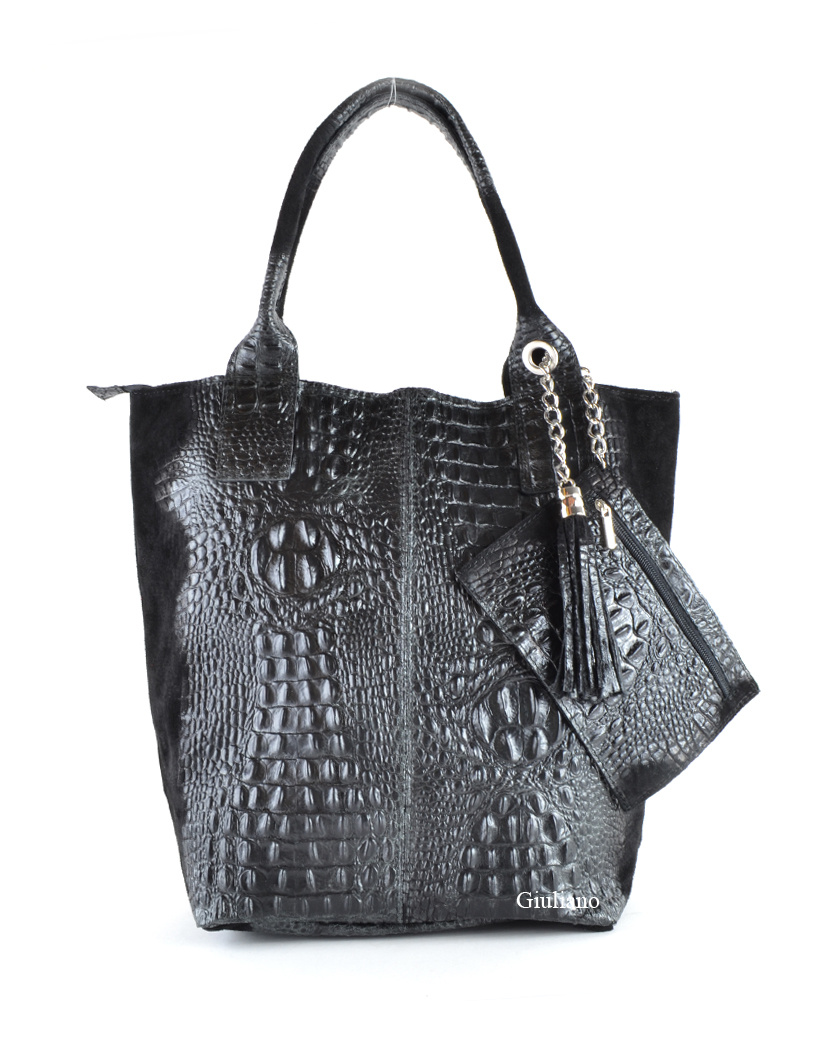 Suede kroko shopper | 5525490, foto 2 van 6