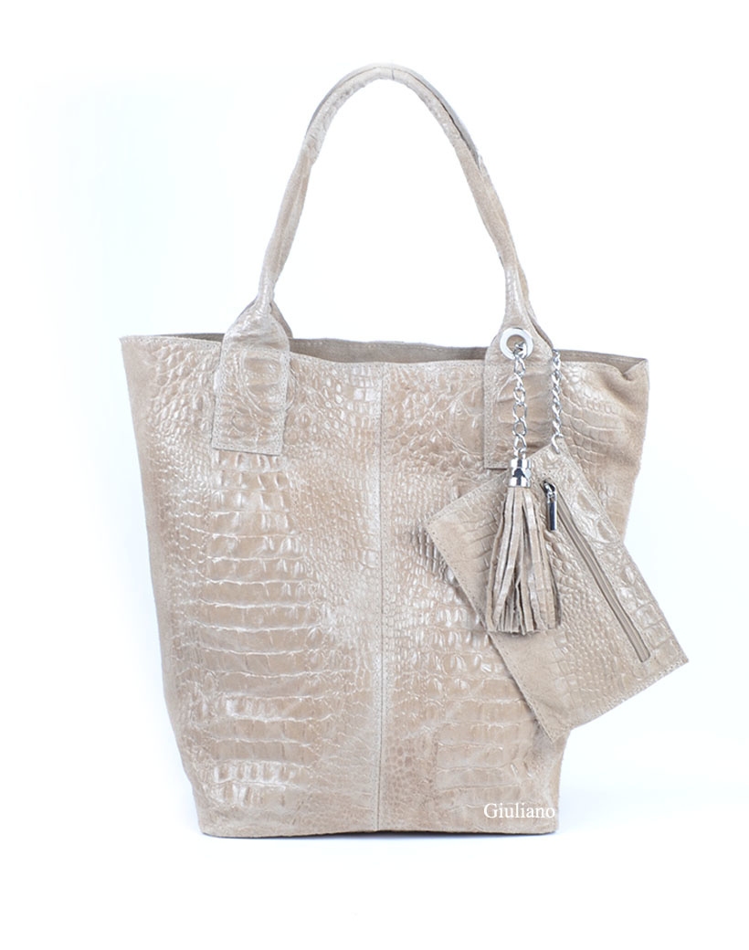 Suede kroko shopper | 5525490, foto 4 van 6