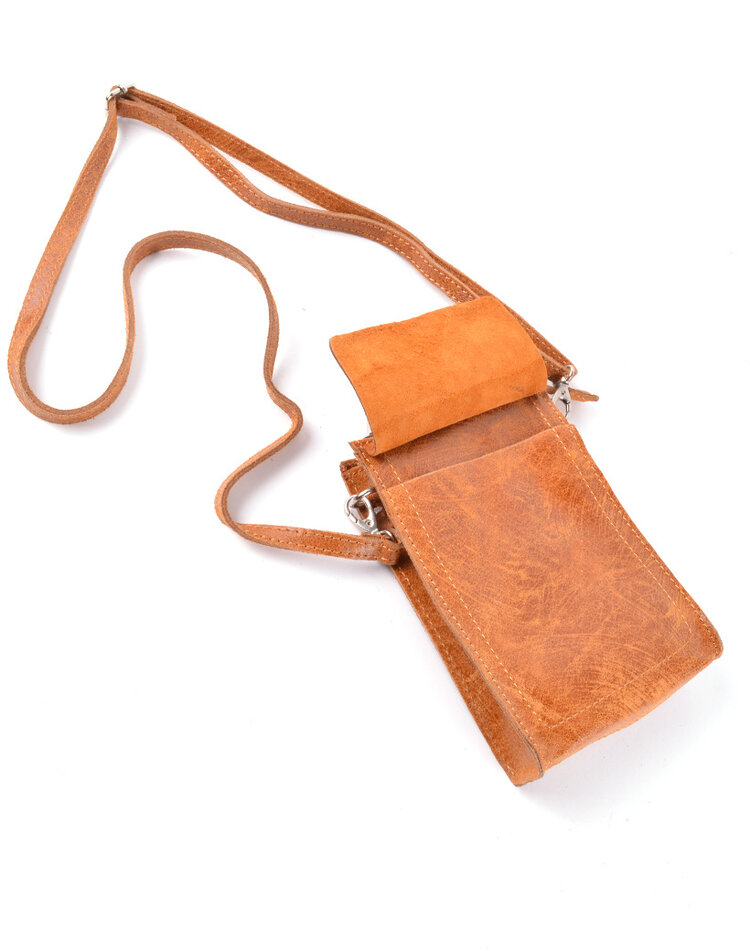 Leahter shoulderbag  | Vintage look