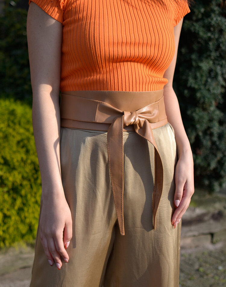 Leder-Knotengürtel