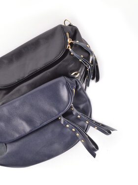 Leder-Schultertasche
