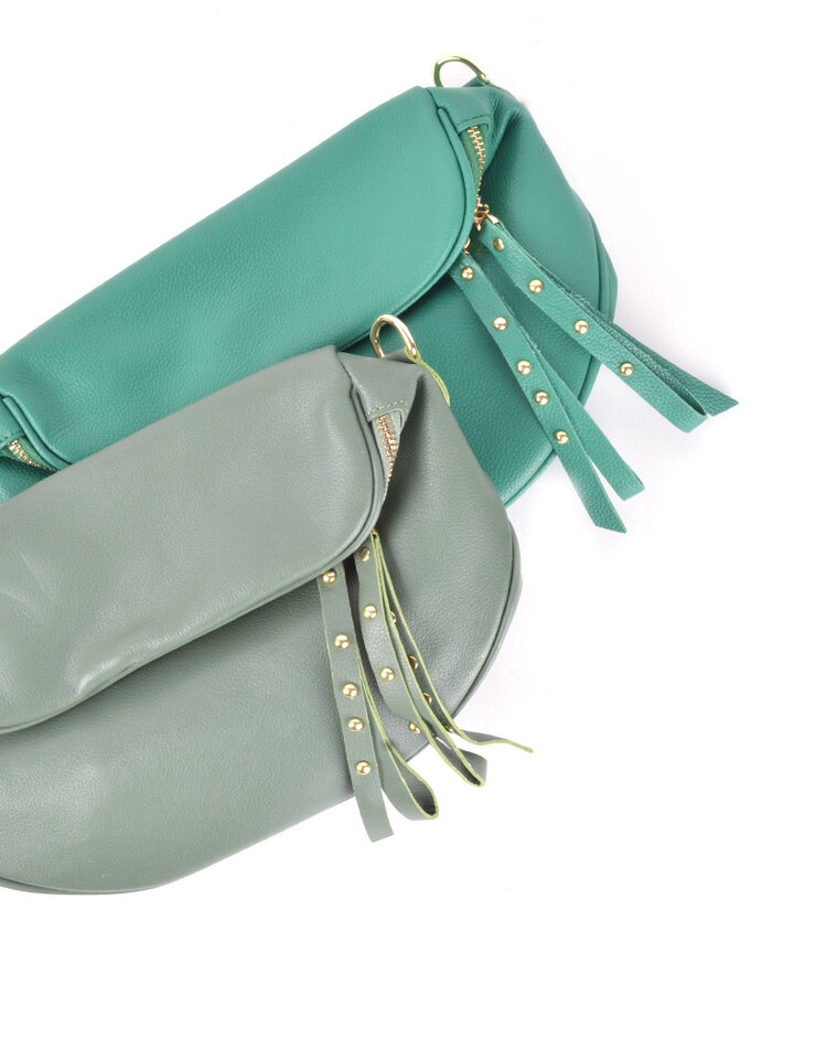 Leder-Schultertasche