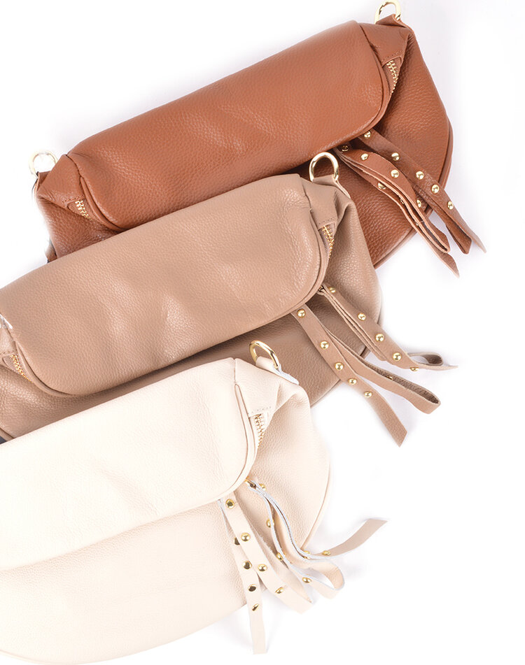 Leder-Schultertasche