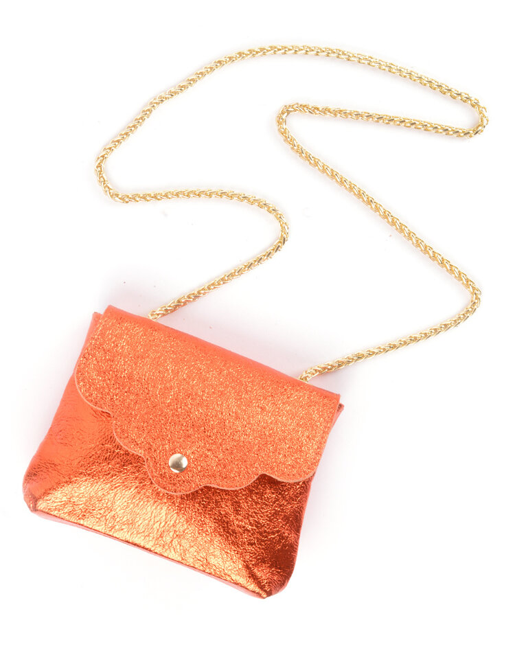 Leather shoulderbag |   Metallic