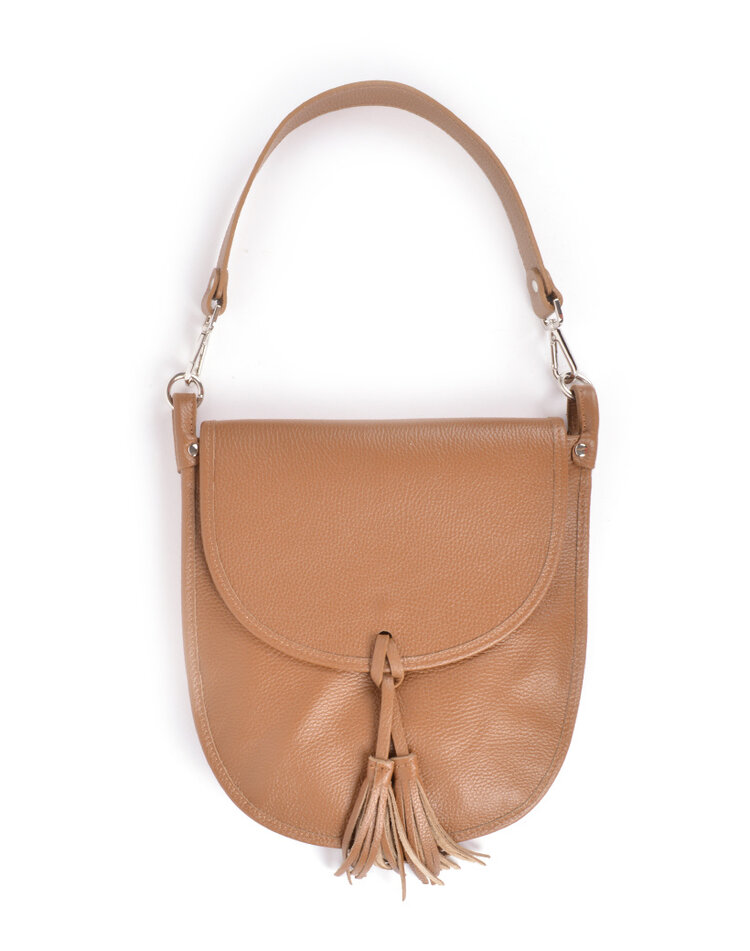 Leder-Schultertasche