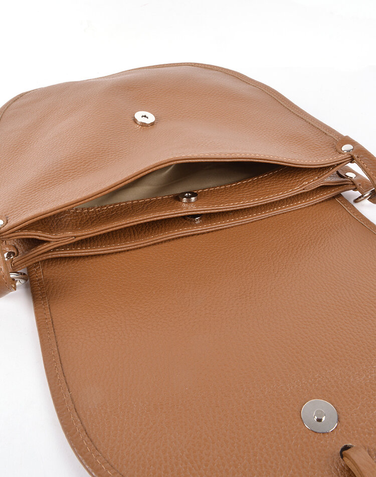 Leder-Schultertasche