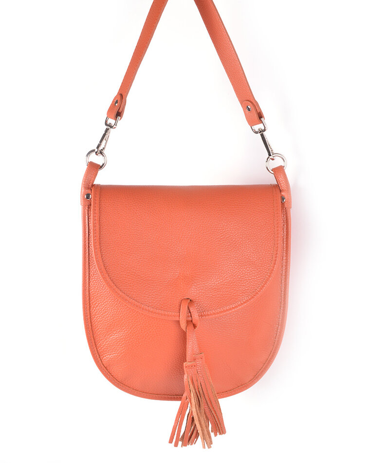 Leder-Schultertasche