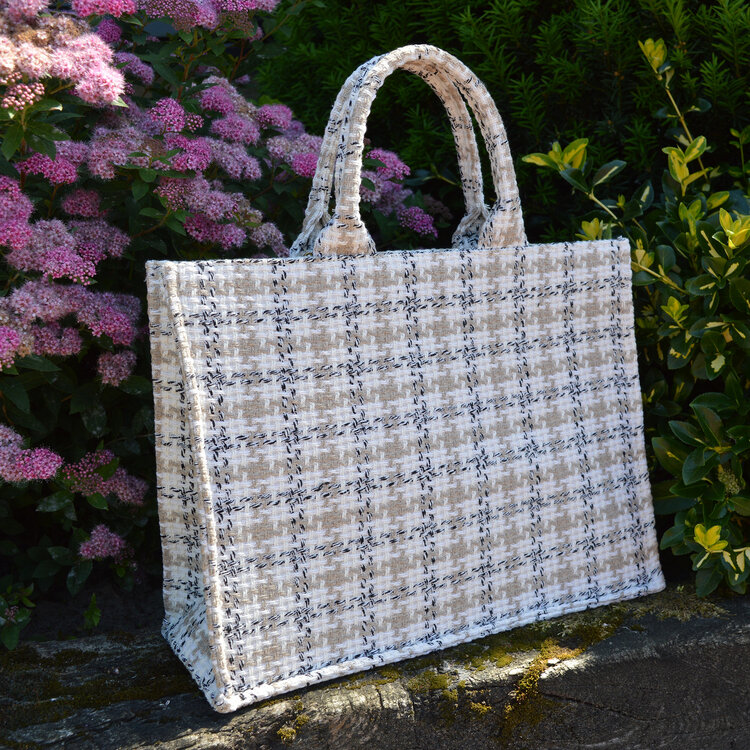 Handtasche Stoff kariert | 900173