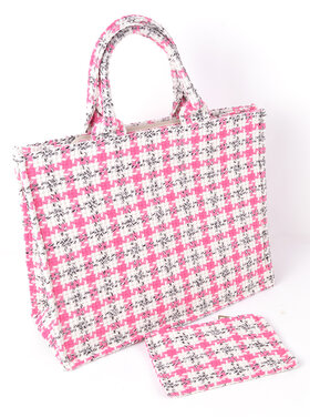 Handtasche Stoff kariert | 900173