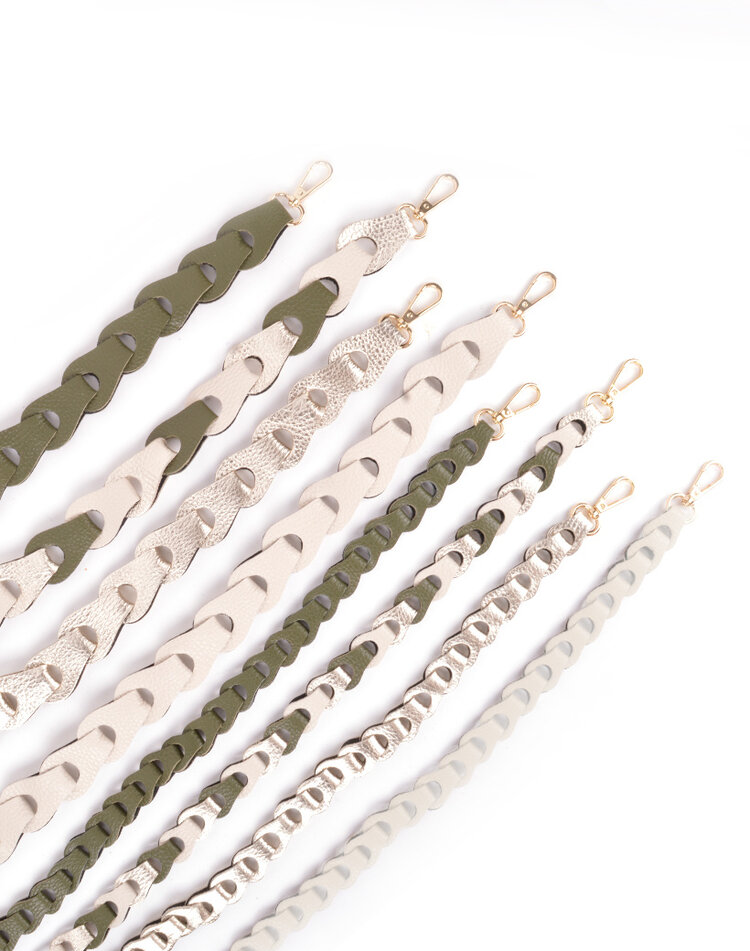 Bagstrap braided metallic