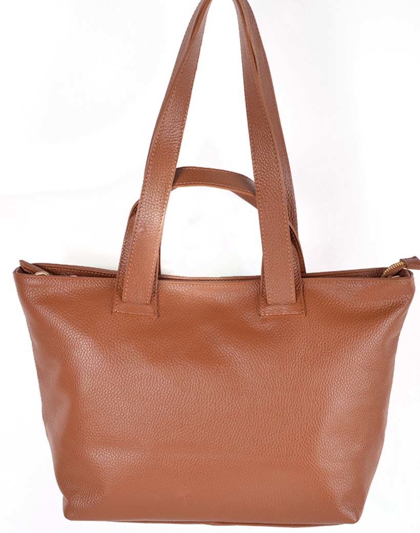 Lederen shopper, foto 4 van 6