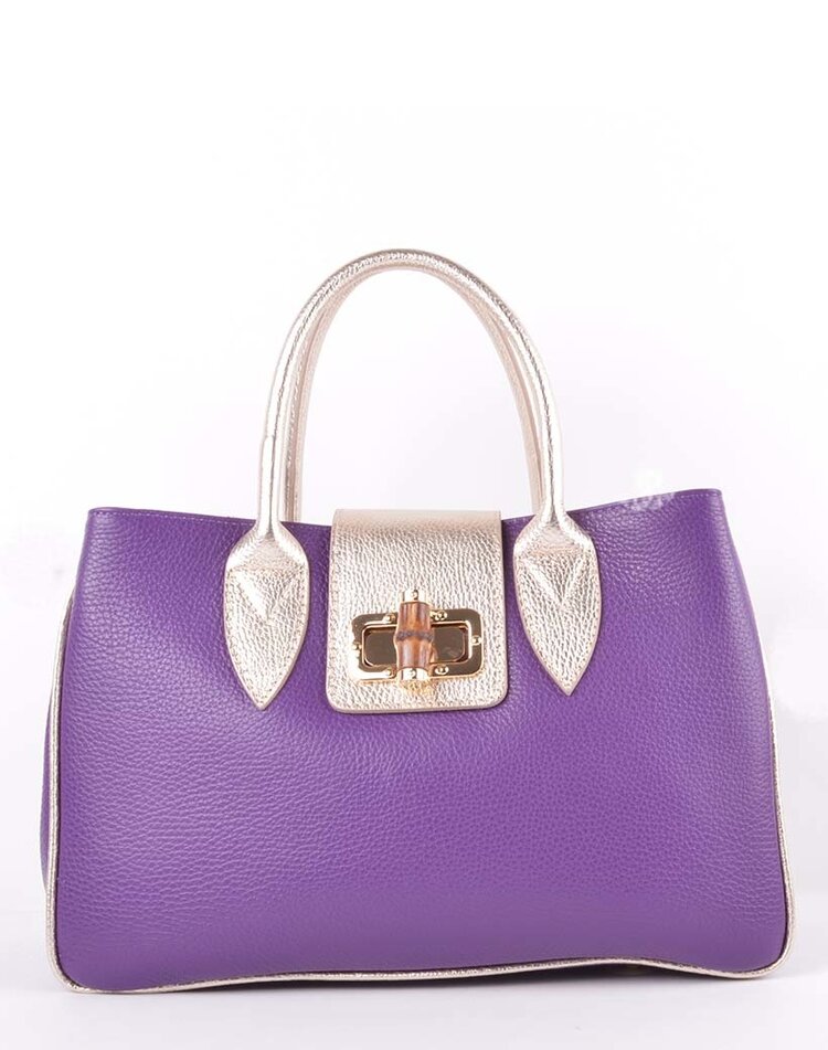 Leather handbag | Combination color