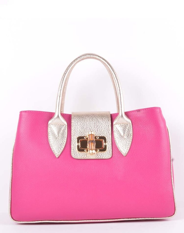 Leather handbag | Combination color
