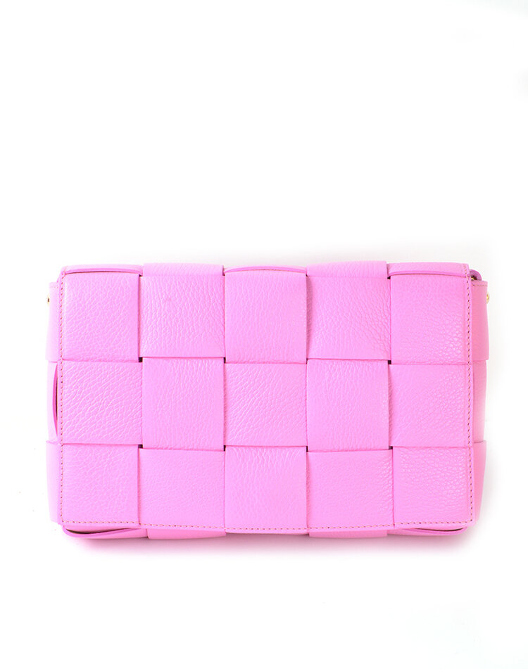 Leather shoulderbag |  Braided