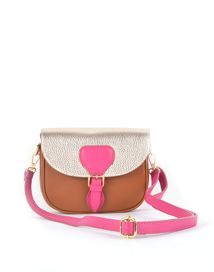 Leather shoulderbag multi color | 552793