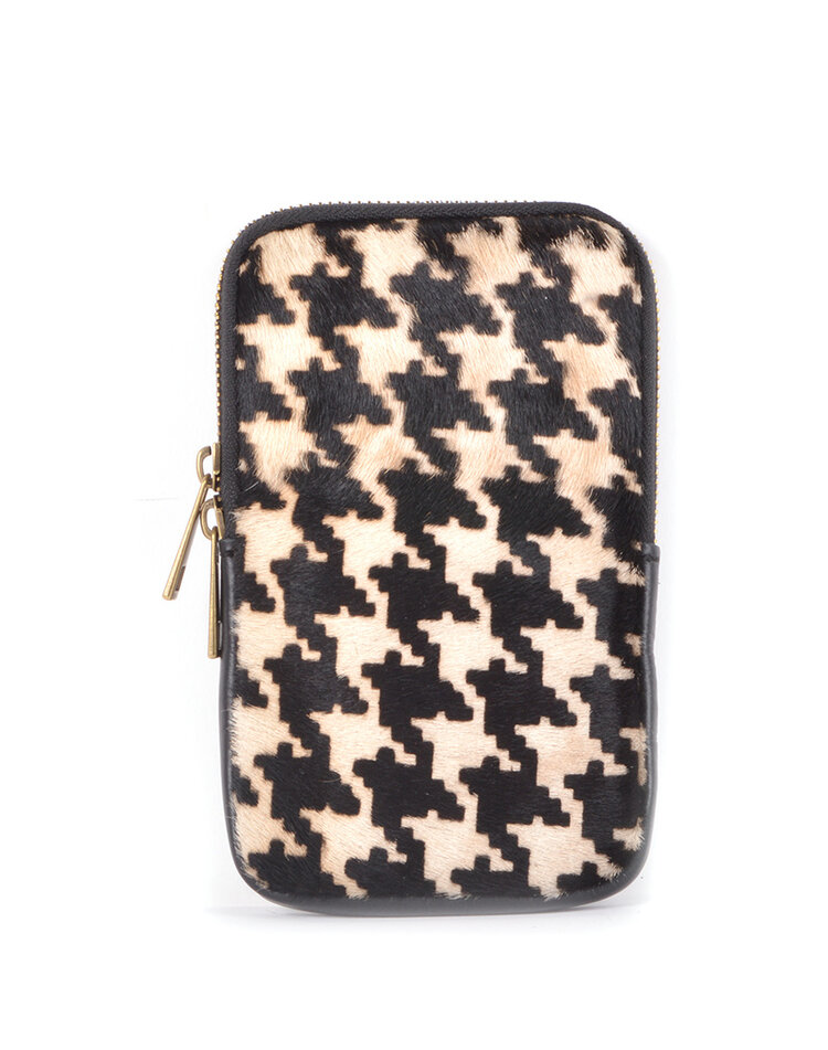 Kleine Leder-Schultertasche | Fell | 900009