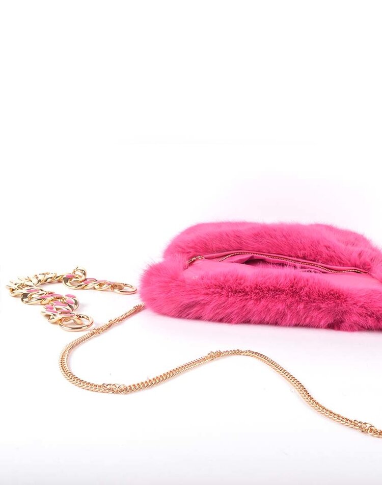 Artificial fur handbag | BO013