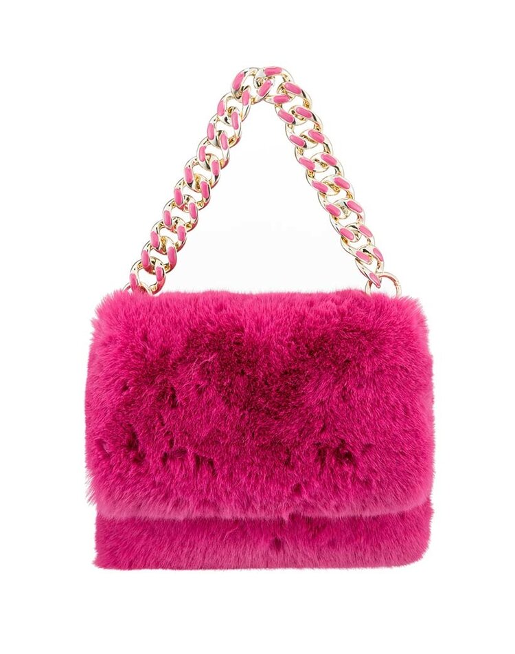 Artificial fur handbag | BO013