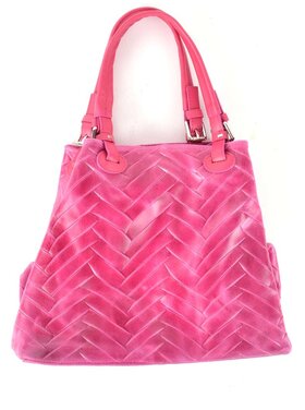 Leather handbag | big zigzag | 552740