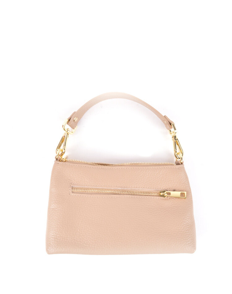 Leder-Schultertasche mit Ring | 552838