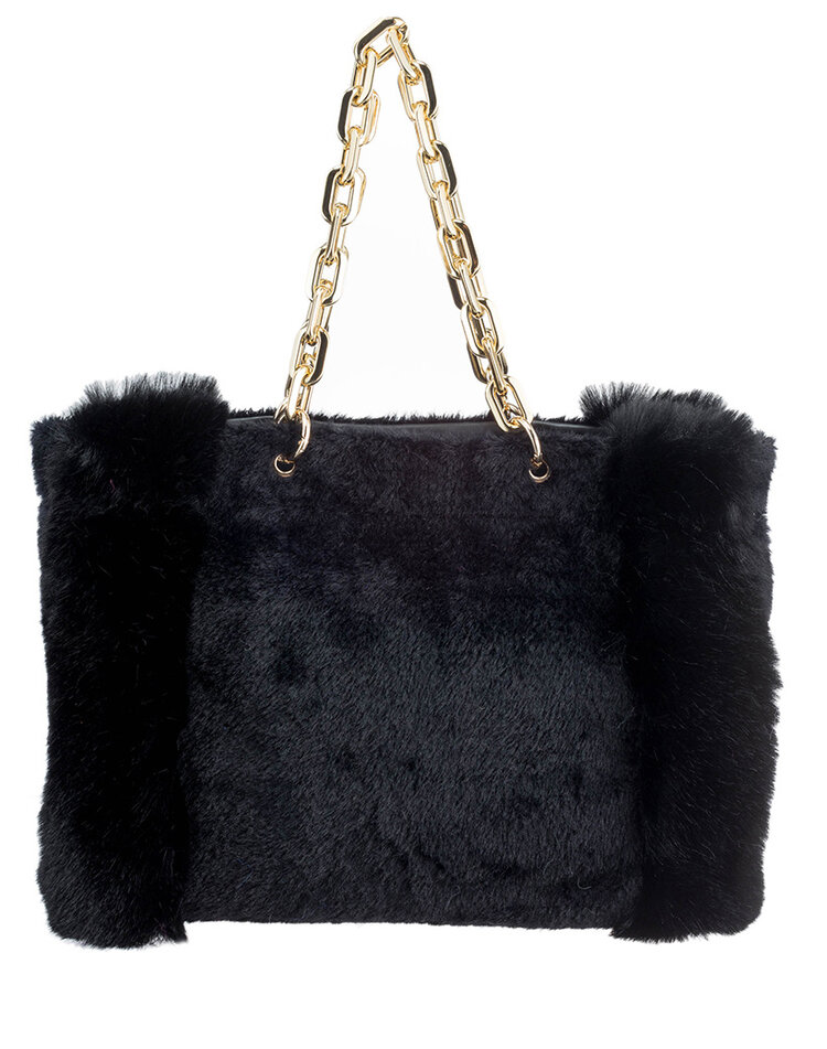 Artificial fur handbag | BO011