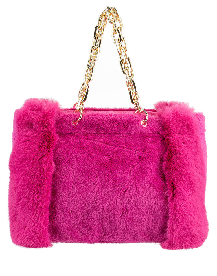 Artificial fur handbag | BO011