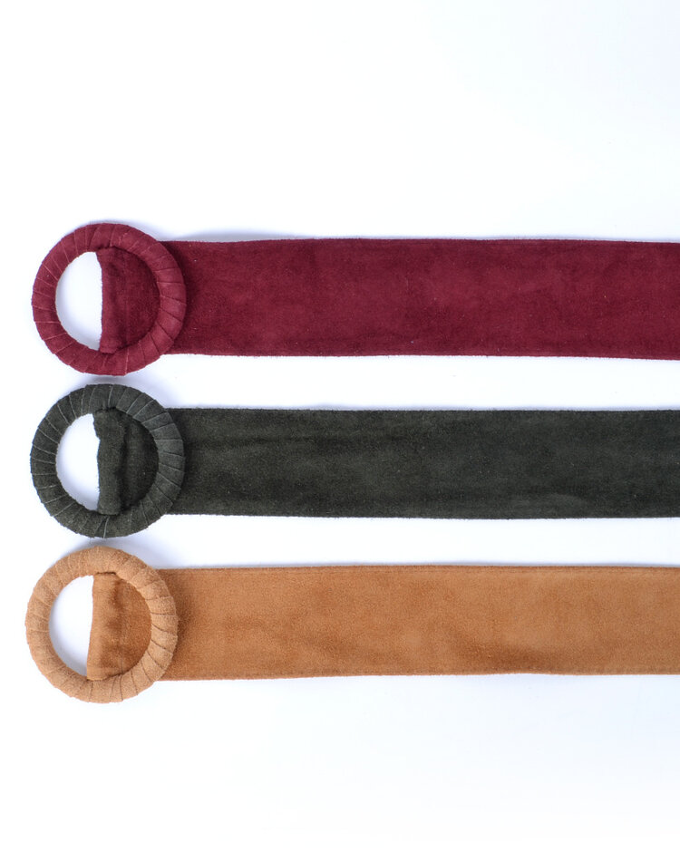 Giuliano Leather  Suède belt 800048  Round