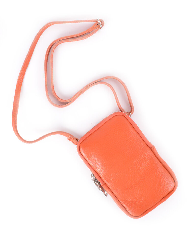 Kleine Leder-Schultertasche | Lang | 900041