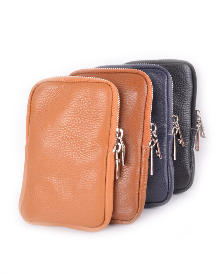 Kleine Leder-Schultertasche | Lang | 900041