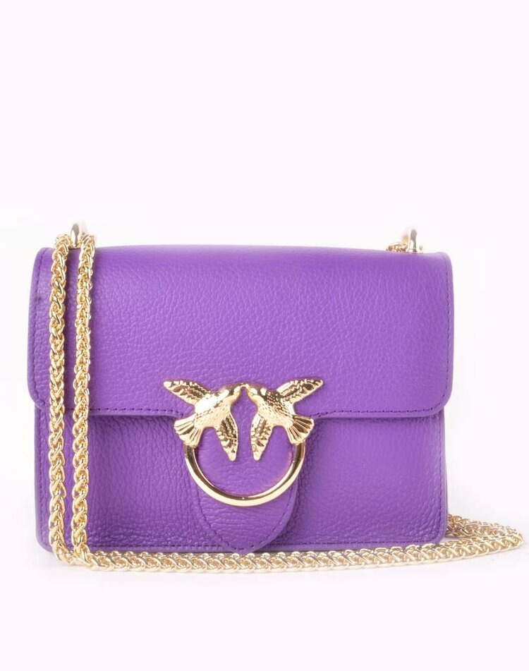 Leder-Schultertasche Vögel | 552827