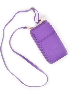 Lederen portemonnee / telefoontasje  goud