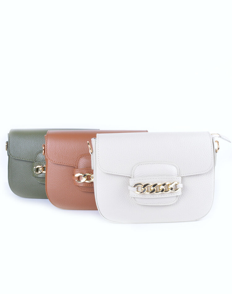 Leather shoulderbag Chain