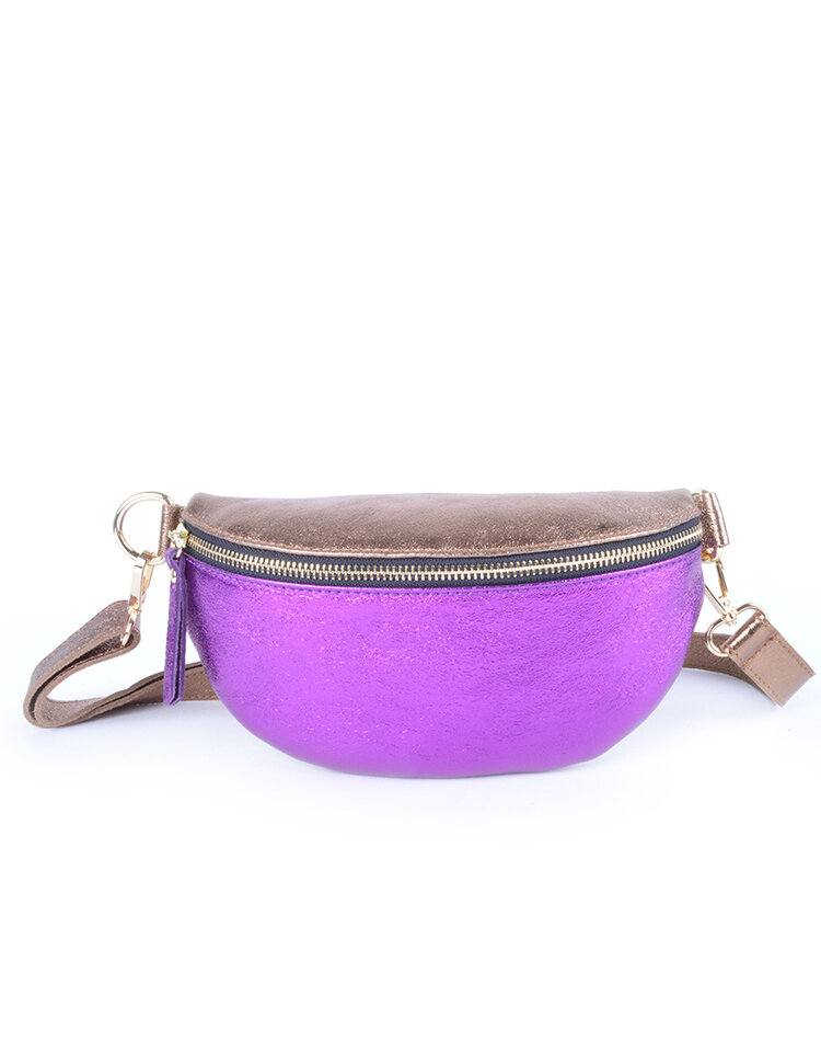 Leder-Gürteltasche Metallic | 5526620