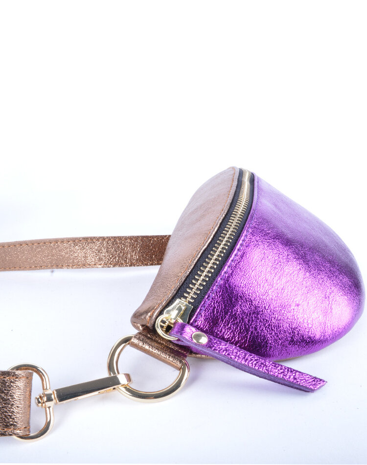 Leder-Gürteltasche Metallic | 5526620