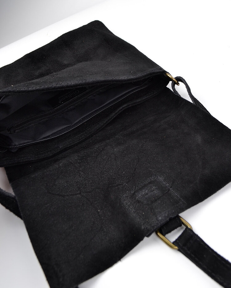 Kleine Wildleder-Schultertasche | 900051