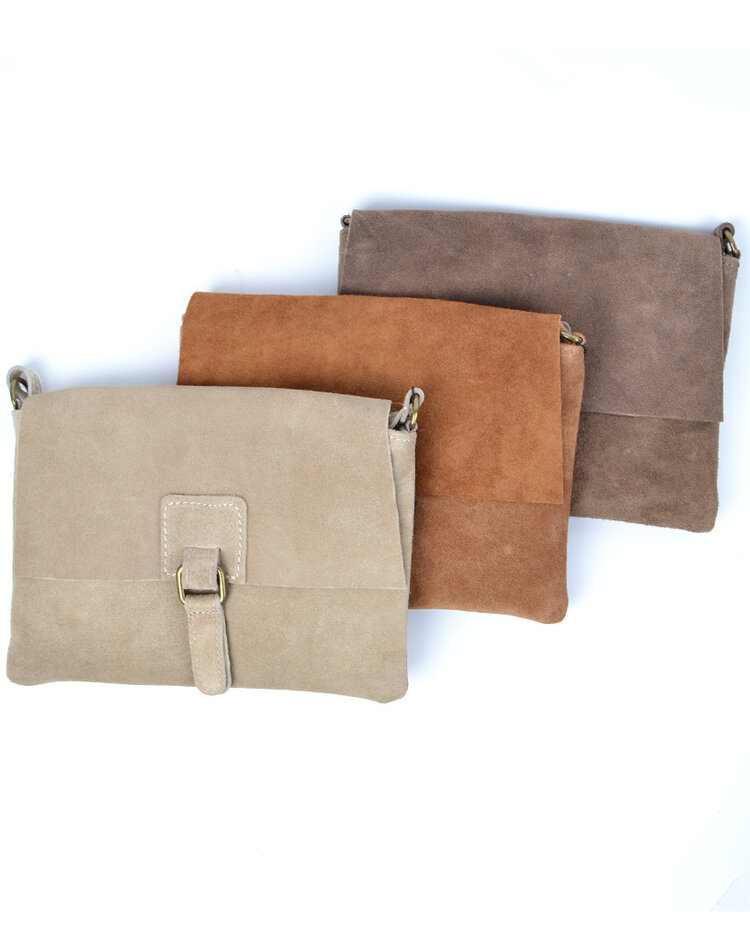 Suède schoudertasje | 900051