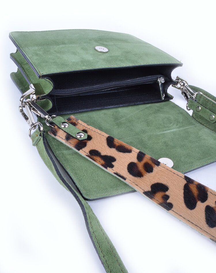 Wildleder-Schultertasche | 552729