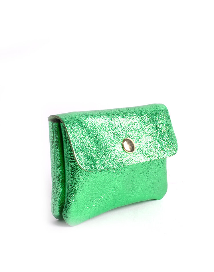 Leather wallet metallic | 559091