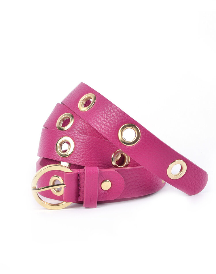 Belt - Metal holes leather  | 559087